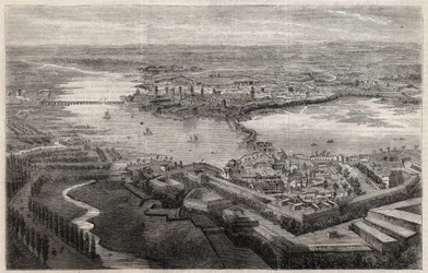View of the city of Mantua in the 19th century