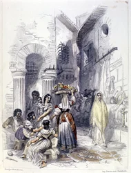 View of the Ghetto of Rome in 1830