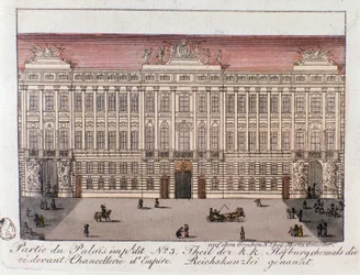 View of the part of the Imperial Palace named the Chancery of Empire in Vienna