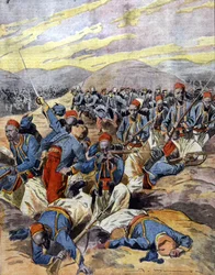 War 1914 - 1918: African Riders of the French Colonial Army in the Dunes of Flanders