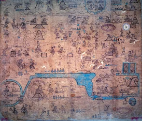 War against the peoples of the north led by Yacanex; the death of Chiconquauthli, chief Acolhua, of Xolotl, to which Nopaltzin, of Achitometl, king of Colhuacan succeeded