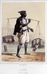 Water carrier in Algiers during the second half of the 19th century