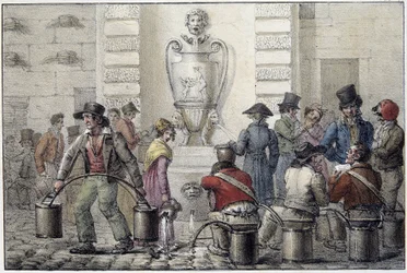 Water carriers at the fountain