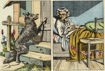 Wolf knocks at Grandma