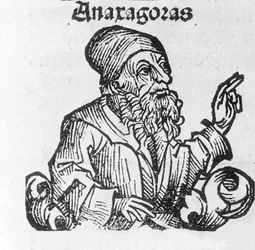 Portrait of Anaxagoras of Clazomenes. Greek Philosopher (500 to 428 BC). 19th Century Engraving