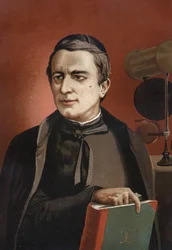 Portrait of Angelo Secchi, Italian astronomer (1818-1878), founder of spectroscopy. Based on 