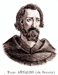 Portrait of Arnaud de Brescia (Arnaldo da Brescia) (1090 - 1155), Italian Political and Religious Reformer