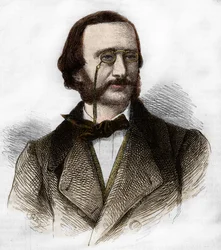 Portrait of Jacques Offenbach (1819-1880), German composer, naturalized French.