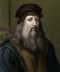 Portrait of Leonardo da Vinci (1452-1519), Italian painter.