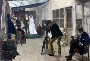 Workshop of a Photographer in Paris in 1878