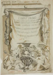 Design for Title-Page for Guitar Manual by Ferdinando Valdambrini