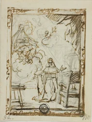 Madonna Appearing to Kneeling Saint
