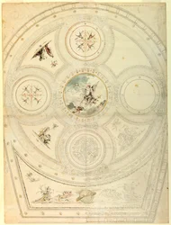 Ceiling Decoration, Teatro Valle, Rome, 1821