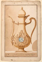 Coffeepot with Enamelled Medallion
