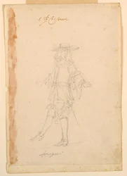 Costume Design: A Frenchman for a Ballet, ca. 1790