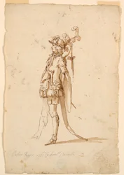 Costume Design: A Page for a Ballet, ca. 1720