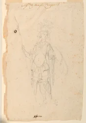Costume Design: Africa for a Ballet, ca. 1720