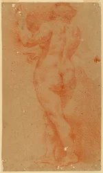 Counterproof Study of a Nude Woman, Early 17th Century