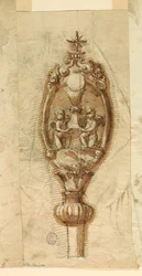 Crest of a Processional Staff, 1600–1650