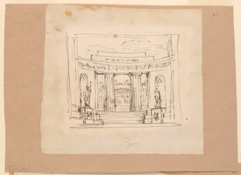 Curtain Design, Curving Gateway Antique Architecture