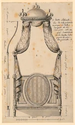 Design for a Bed in the Polish Style, 1780