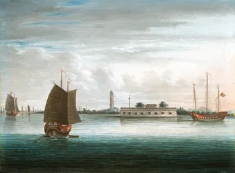 A Fort on the Canton River, 1st China War, circa 1840