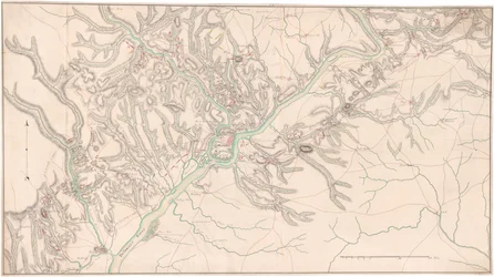 A Map showing Middle Atlantic Colonies: Army Positions