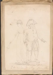 A lady and gentleman in civilian dress