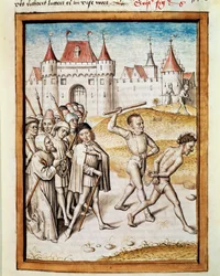 A Man is Led to Torment (Miniature from a German Translation of Bidpai