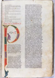 A Page with the Incipit of the Book of Judges 