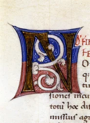 Alphabet: miniaturized letter N