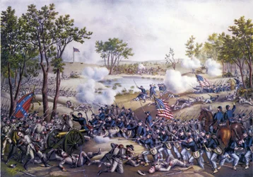 American Civil War: Cold Harbor or Second Battle of Cold Harbor, Virginia May 31 - June 01, 1864 (engraving of the 19th century)