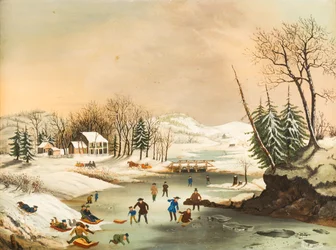 American Winter Scenes: Morning, After 1853