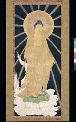 Amitabha (Amida) Triad Descending From Heaven