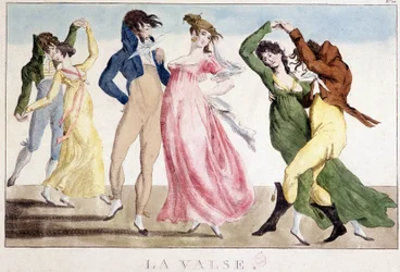 Ball: The waltz, early 19th century