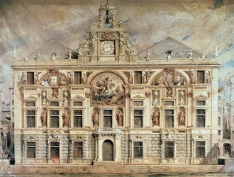 Bank of San Giorgio in Genoa, Italy