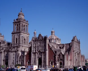 View of the Metropolitan Cathedral of Mexico City