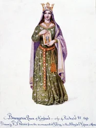 Berengaria of Navarre wife of Richard I of England - Berangere of Navarre - Berengere, Queen of England, wife of Richard I 1191