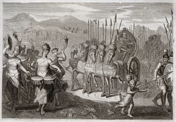 Bible of Royaumont, Old Testament: Triumph of David