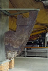 Bow of the Otago, a ship on which the writer Joseph Conrad sailed in 1887