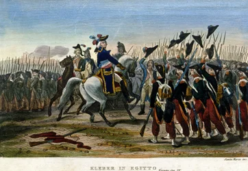 Campaign of Egypt: General Jean Baptiste Kleber in Egypt. Napoleon Bonaparte left him the command-in-chief of the army in August 1799