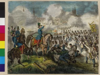 Capture of Raab on June 28, 1849 by the Imperial Troops