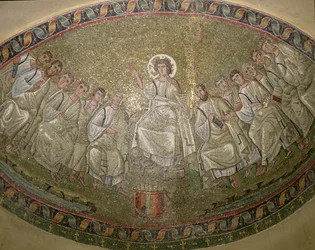 Christ the Lawgiver, Enthroned with the Apostles, San Lorenzo Maggiore, Milan