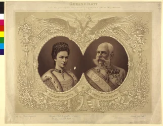 Commemorative Paper of the 40 Years of Age Wedding Ceremony Her Majesty 24. April 1854