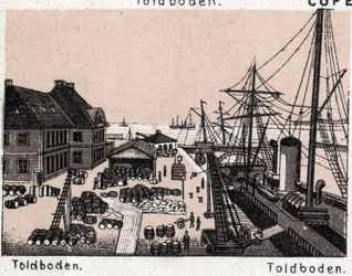 Copenhagen, Denmark: view of Toldboden in 