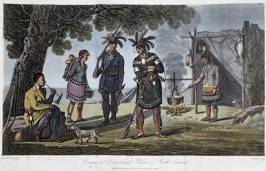 Costumes of Domiciliated Indians of North America, by Heriot, George (1766-1844)