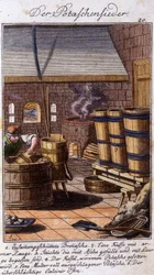 The Saliner Working Potash in His Workshop. From 