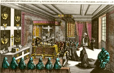 Death of King Louis XIV: The Mortuary Chamber of Louis XIV