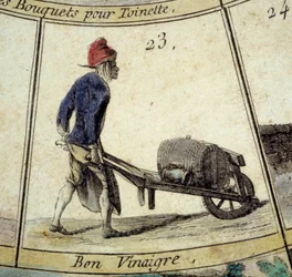 Detail of the Game of the Goose: Vinegar Dealer (18th Century)