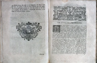 Double page from a music treaty by Giuseppe Tartini